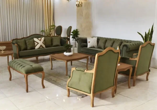 Classical Handcrafted and Lite Carving Sofa Set - Image 3