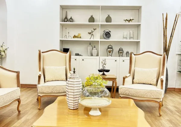Classical and Luxury Handmade Teakwood Sofa Set - Image 3