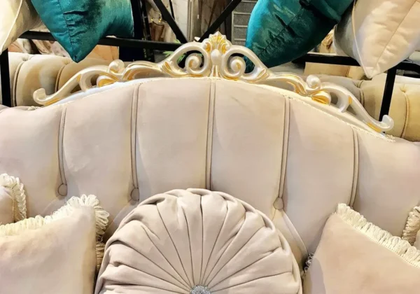 Exquisite Design Handmade Solid Wood Sofa Set - Image 4