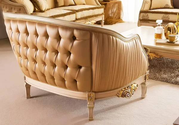 Royal and Premium Look Handcrafted Wooden Sofa Set - Image 4