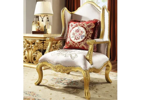 Heavy Carving Luxury Phoenix Sofa Set and Table - Image 3