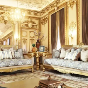 Luxury Look Classical Handmade Omaha Sofa Set