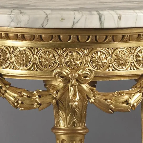 Luxury Solid Teak Wood Hand Carving Louis Style Center Table - Image 2