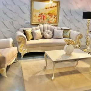 Exquisite Design Handmade Solid Wood Sofa Set